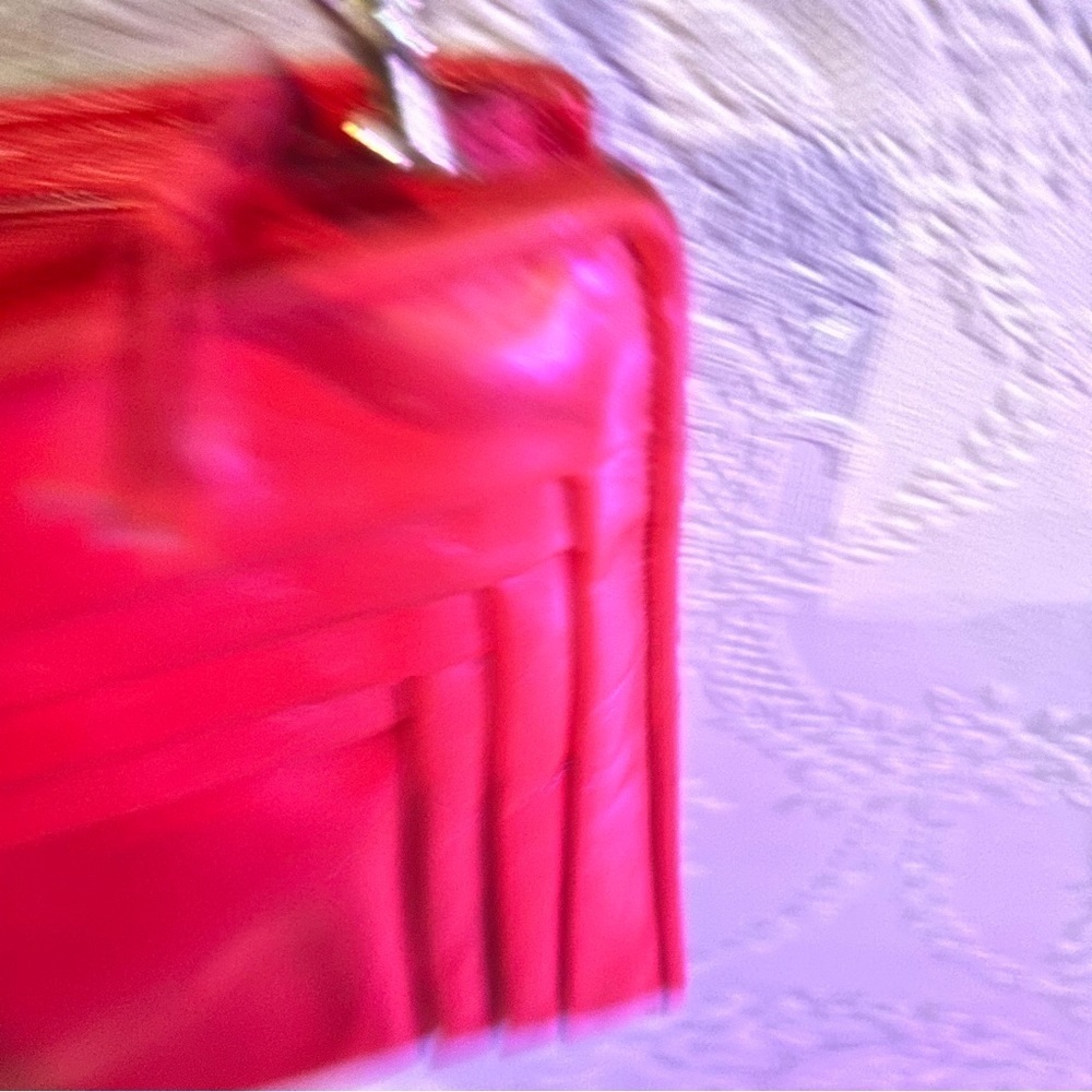Elegant Red Women's Shoulder Bag Vintage Phillippe red clutch - Picture 4 of 6